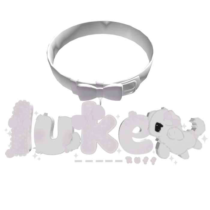 ♡ : luke pink cutesy dog collar bow 3.0 ৎ