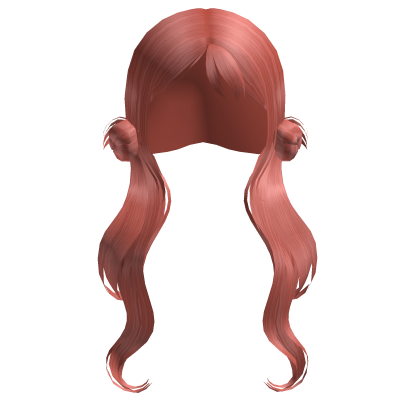 Peach Low Bun Twintails Roblox item