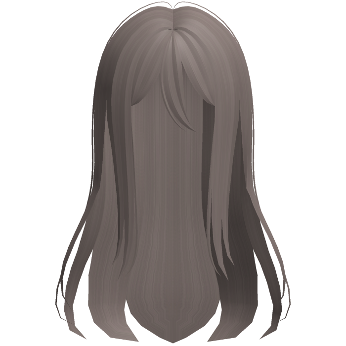 kanade long white wispy anime hair ash brown