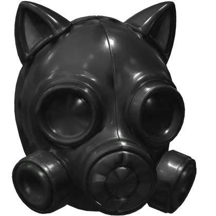 Cute Grey Goth Lita Cat Ear Face Mask Roblox item