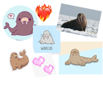 Walruses just peanut