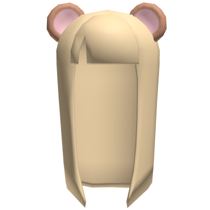 low poly classic long blonde puppy hair  Roblox item