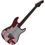 Kawaii Anime Girls Red Design Electric Guitar