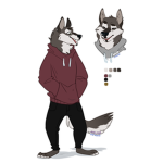 Wolf clan group art