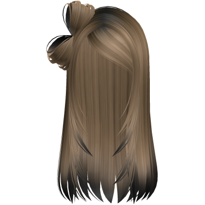 Long y2k goth emo bow Vintage Black Hair