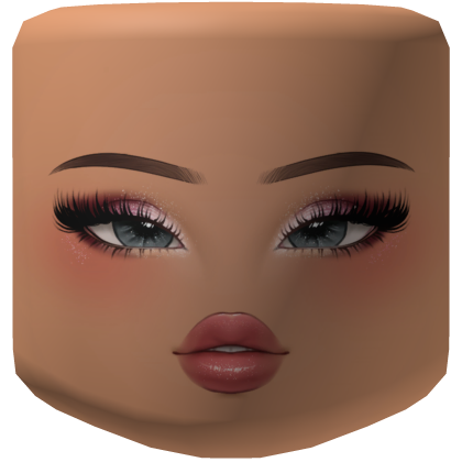 Blue Eye Pink Glitter Glam Makeup Face Nougat Roblox item