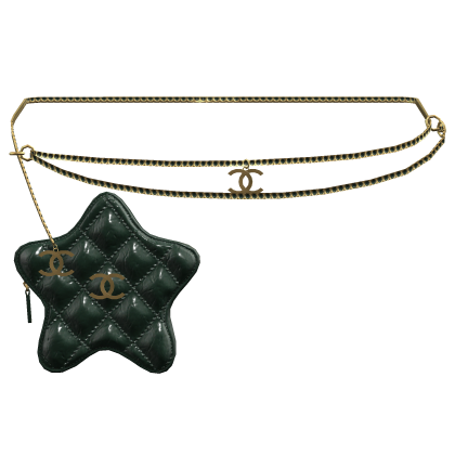 Dark Green Cstar Quilted Waist Bag Gold Roblox item
