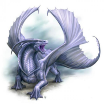 white dragon Roblox decal