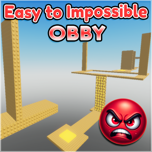 Easy to Impossible Obby official Roblox game thumbnail