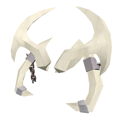 Pale Silver Chained Horns