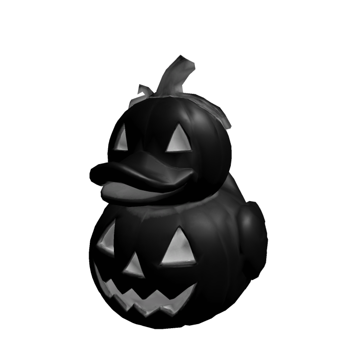 Black Halloween Pumpkin Duck Head Hat