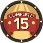 You Completed 15 Tycoons!  Roblox badge thumbnail