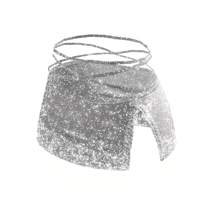 Glitter Y2K White Korean Skirt [Emissive] • DD27