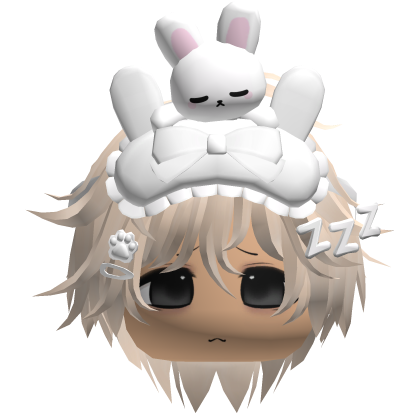 Moe Sleepy Cute Bunny Anime Boy Hair Blonde
