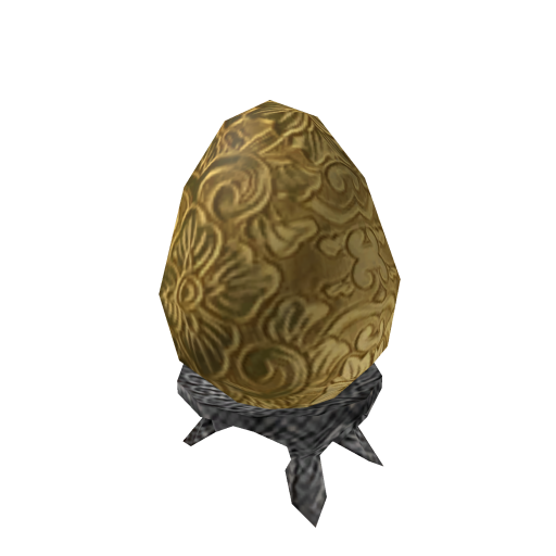 Gilded Fabergé Egg of Bygone Days