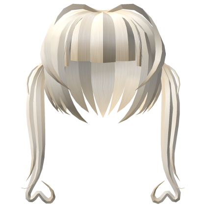 anime ahoge kawaii heart twintails blonde (￣ω￣;) Roblox item