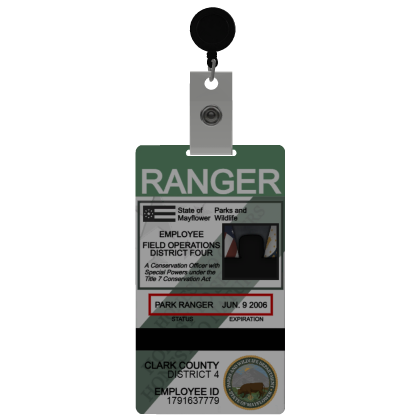 Mayflower Parks and Wildlife Ranger Identification thumbnail