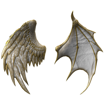 Divine Angel&Devil Duality Wings (Gold&White) Roblox item