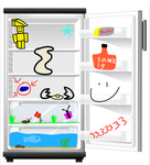 The Squiggly Egg Is In The Fridge