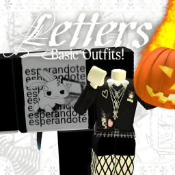 letters basic outfit ideas icon