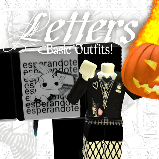 letters basic outfit ideas icon