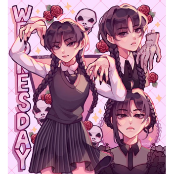 Wednesday, Megan and Enid TOWER