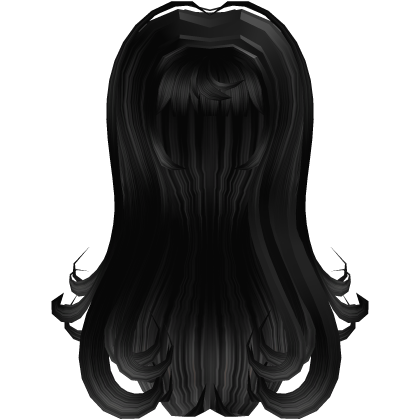 kawaii black hair perfect for fall, curly ends