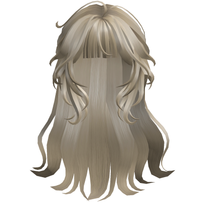 Long Curled Fringe Hair - Blonde