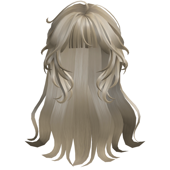 Long Curled Fringe Hair - Blonde