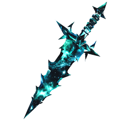 Blue Galaxy Demon Knight Sword