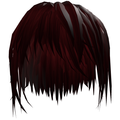 Red Shaggy Emo Vkei Moe Hair Roblox item