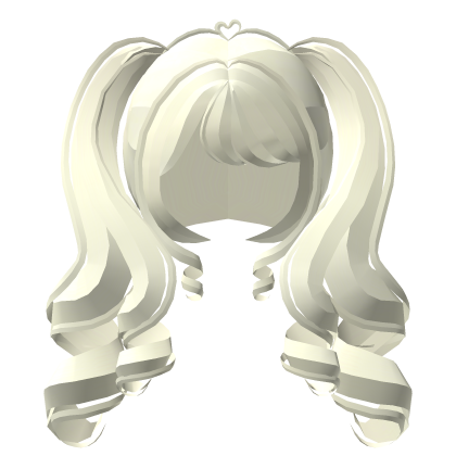 ♡ double curl big tweencore pigtails light blond