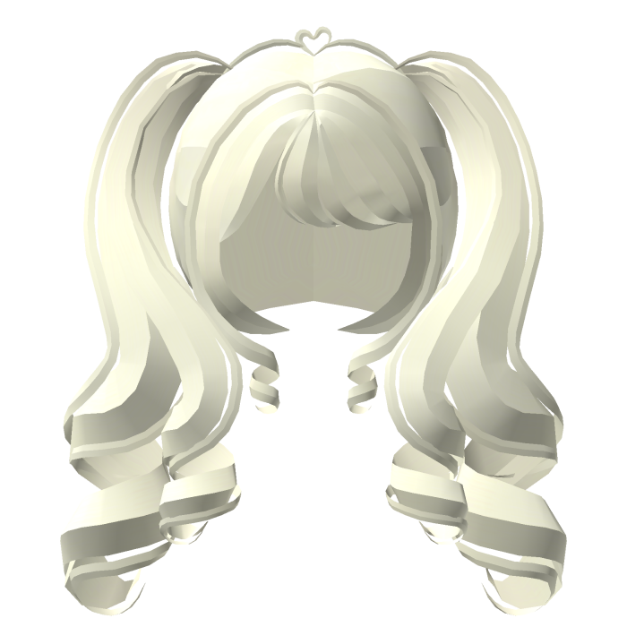 ♡ double curl big tweencore pigtails light blond