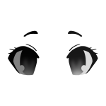 Black Anime Eyes