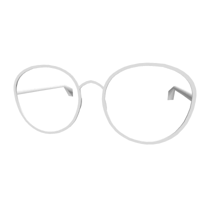 White nerd glasses on sale
