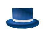 Blue Top Hat with White Band