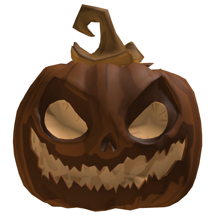 Brown Pumpkin Halloween Head [Glowy] 