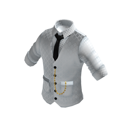 Waistcoat | Rolled up Shirt | White