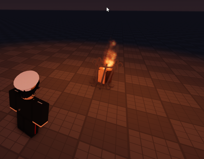Scripted VFX & Sound Interactable Fire Lit Braiser preview 3