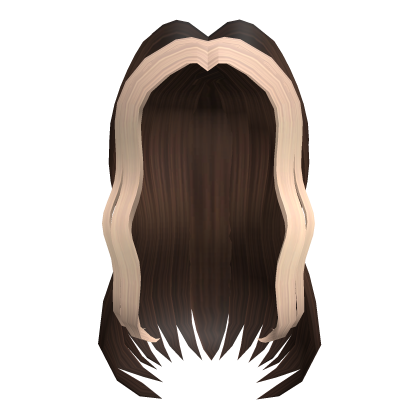Shy Girl Hair in Brown w/ Blonde Bangs Roblox item
