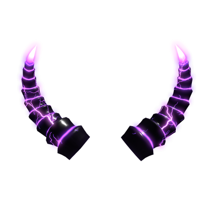 [EMISSIVE] Glowing Purple Void Demon Horns
