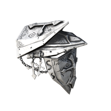 Royal Shoulder Armor - White and Black ( LEFT )
