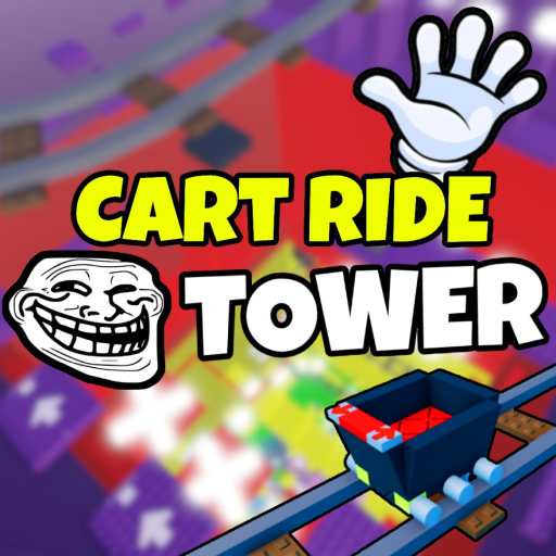 Troll Players in a Cart Ride Tower official Roblox game thumbnail