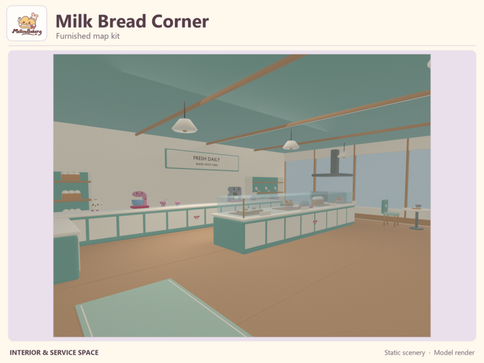 MellowBakery Milk Bread Corner - Map Kit preview 3