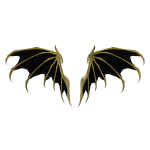Imperial Golden Black Dragon Wings