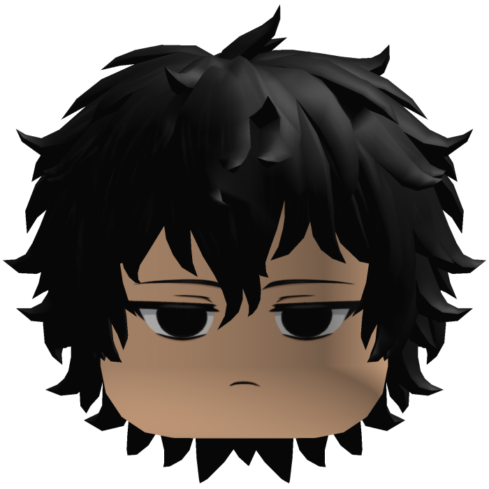 Black Curly Messy Emo Cute Boy 