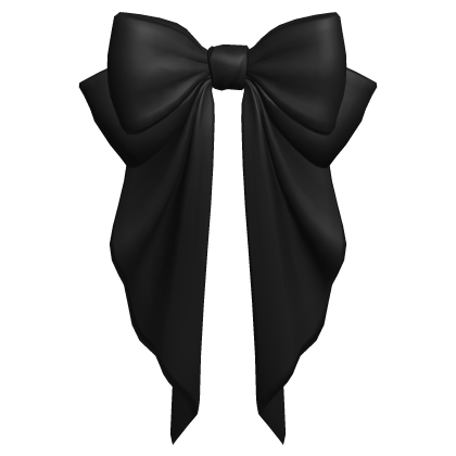 Big Hair Bow Black Basic Cute Ribbon Head Cutesy