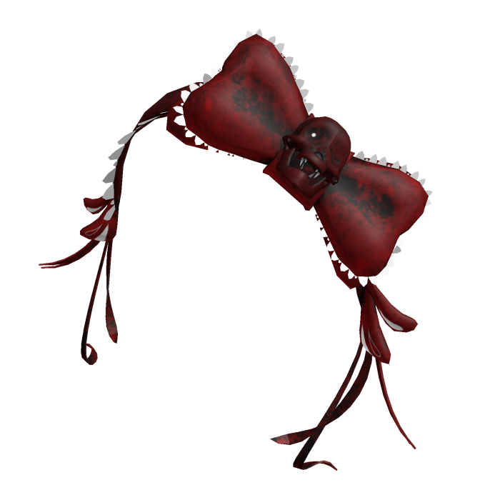Red Gothic Skull Snow White Creepy Bow Headress