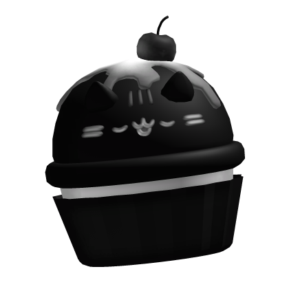 ... pusheen cupcake ♡｡ black