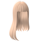 Blonde Messy Hime Cut